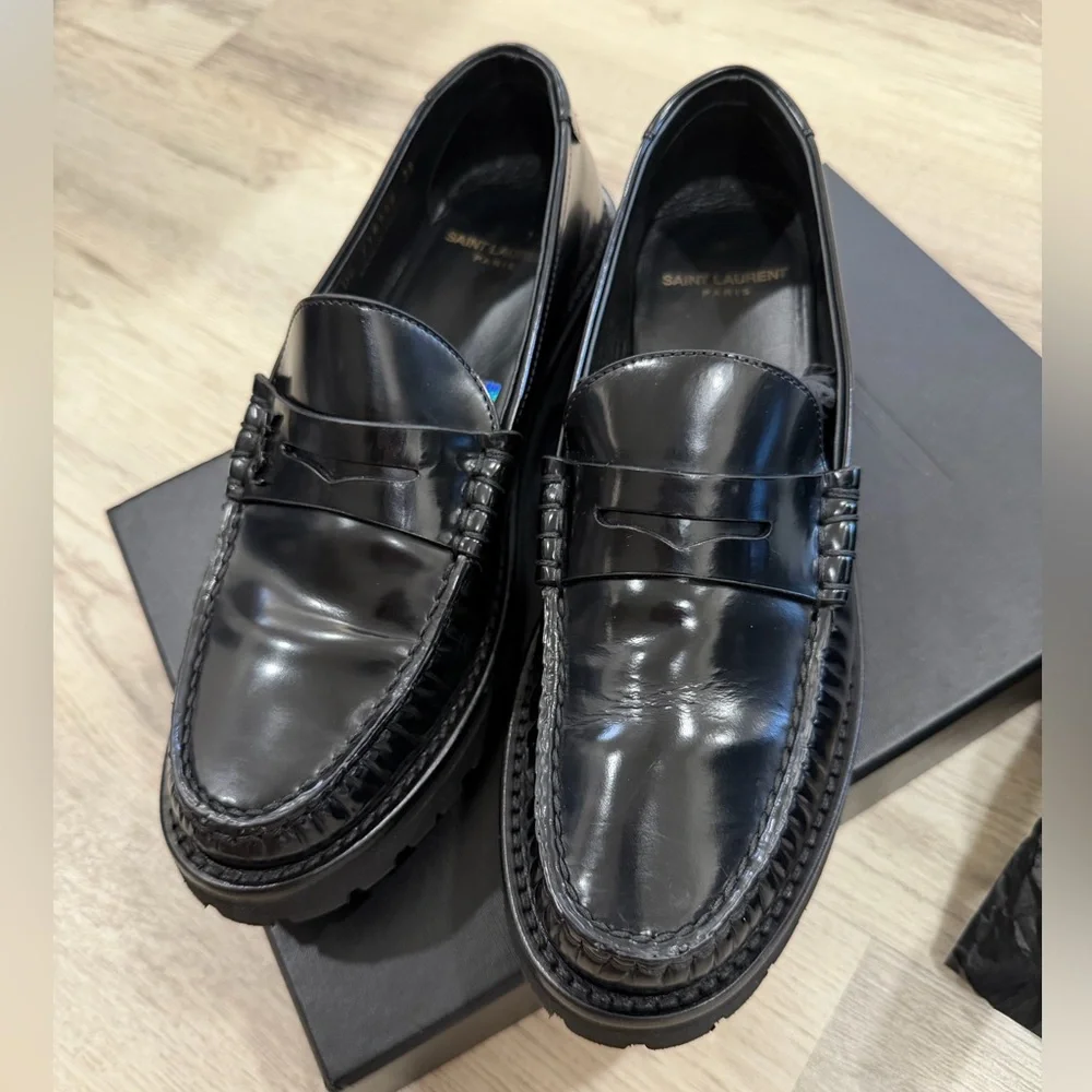 Saint Laurent Le Loafer Monogram Leather Penny